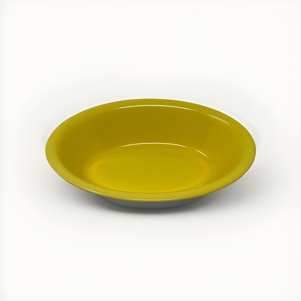Vtg 30s Catalina Pottery Serving Bowl Oval Yellow Made in USA Dinnerware Ceramic